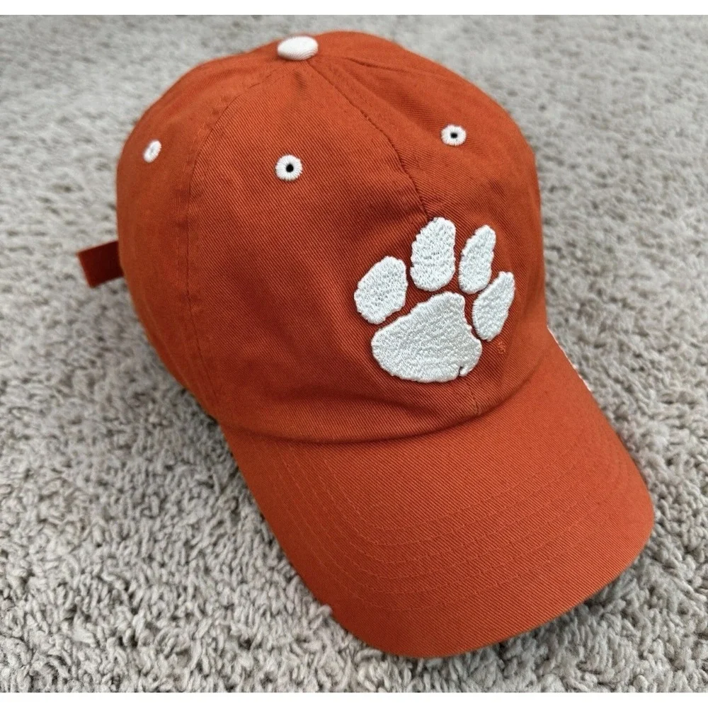 Clemson Tigers Hat '47 Twins Adjustable‎ Tiger Paw Logo Orange Football Dad Cap